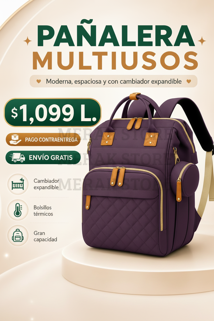 MamáPro™- La Pañalera Todo en Uno para Mamás Modernas.💼👶
