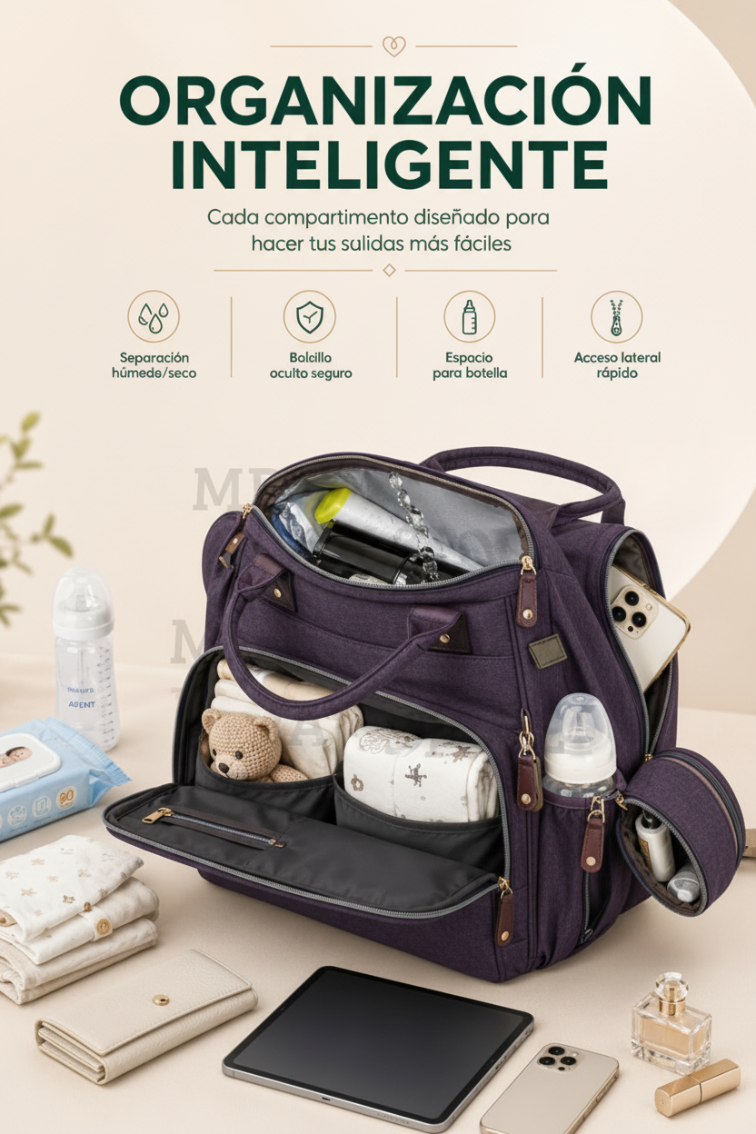 MamáPro™- La Pañalera Todo en Uno para Mamás Modernas.💼👶