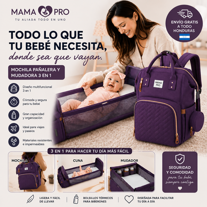 MamáPro™- La Pañalera Todo en Uno para Mamás Modernas.💼👶